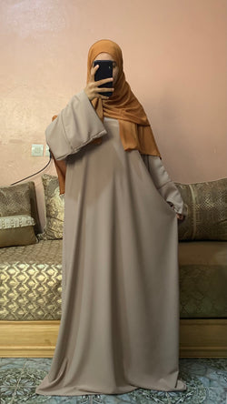 Abaya chaimae en beige